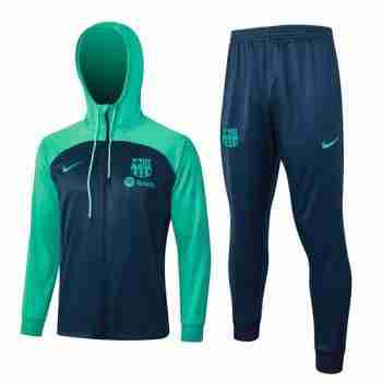 Tuta Con Cappuccio FC Barcellona 2024 Blu