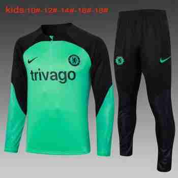 Felpa Allenamento Bambino Chelsea 2024 2025 Verde
