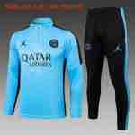 Felpa Allenamento Bambino Paris Saint Germain 2024 2025 Blu