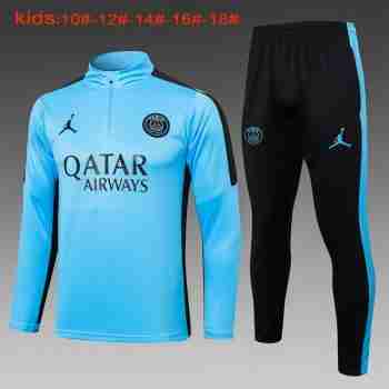 Felpa Allenamento Bambino Paris Saint Germain 2024 2025 Blu