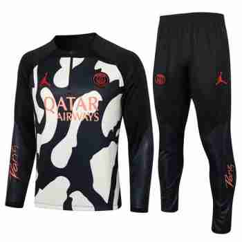 Felpa Allenamento Paris Saint Germain 2024 2025 Nero Giallo