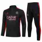 Felpa Allenamento Paris Saint Germain 2024 2025 Nero Rosso