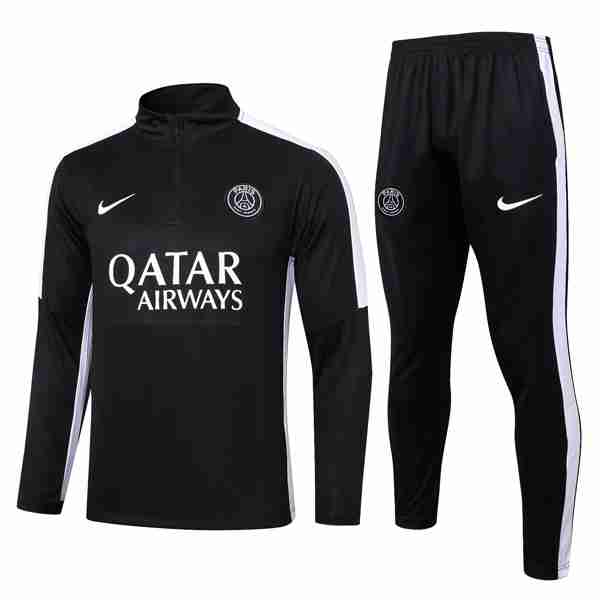 Sudadera De Training PSG 2024-2025 Negro Felpa Allenamento Paris Saint Germain 2024 2025 Nero