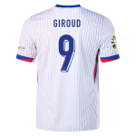 Olivier Giroud NO.9 Maglia Calcio Francia Away 2024