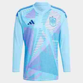 Thailandia Maglia Calcio Spagna Manica Lunga Portiere 2024