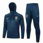 Tuta Con Cappuccio Brasile 2024 2025 Blu