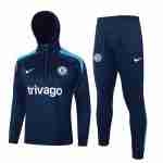 Tuta Con Cappuccio Chelsea 2024 2025 Blu