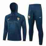 Tuta Con Cappuccio Francia 2024 2025 Blu