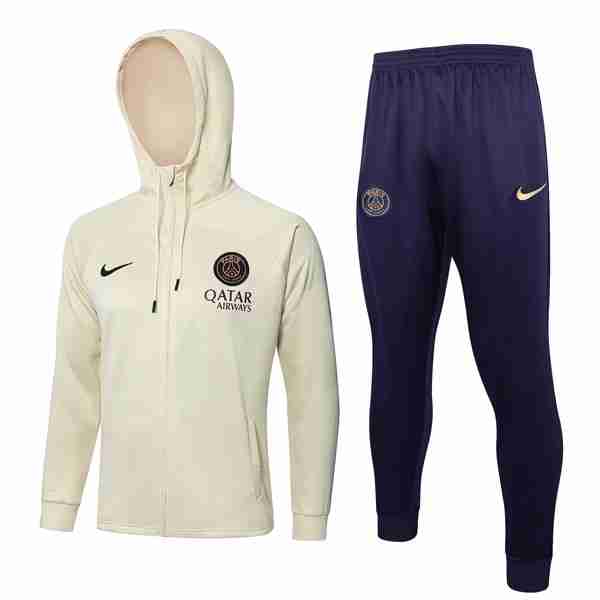 Chandal Con Capucha PSG 2024 2025 Amarillo Tuta Con Cappuccio Paris Saint Germain 2024 2025 Giallo