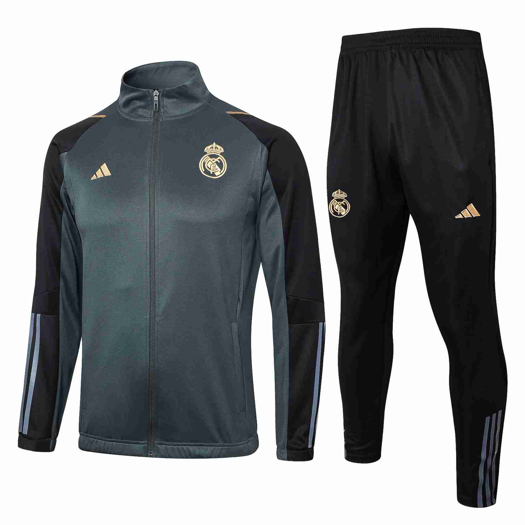 Chandal Real Madrid 2024-2025 Gris Tute Calcio Real Madrid 2024 2025 Grigio