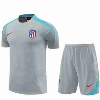 Thailandia Maglia Calcio Atletico Madrid Set Formazione 2024 2025 Grigio