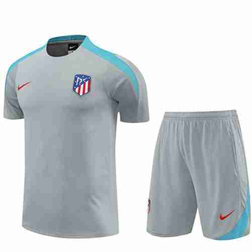 Thailandia Maglia Calcio Atletico Madrid Set Formazione 2024 2025 Grigio Thailandia Maglia Calcio Atletico Madrid Set Formazione 2024 2025 Grigio
