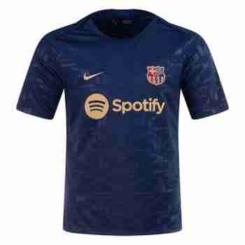 Thailandia Maglia Calcio FC Barcellona Pre-Partita 2024 2025 Blu