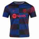 Thailandia Maglia Calcio FC Barcellona Pre-Partita 2024 2025 Blu Nero