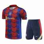 Thailandia Maglia Calcio FC Barcellona Set Formazione 2024 2025 Blu Rosso