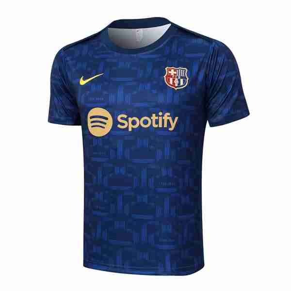Camiseta Entrenamiento Barcelona 2024-2025 Azul Thailandia Maglia Calcio Formazione FC Barcellona 2024 2025 Blu