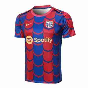 Thailandia Maglia Calcio Formazione FC Barcellona 2024 2025 Blu Rosso