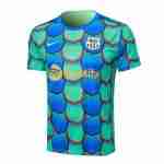 Thailandia Maglia Calcio Formazione FC Barcellona 2024 2025 Verde Blu