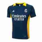 Thailandia Maglia Calcio Formazione Real Madrid 2024 2025 Blu Giallo