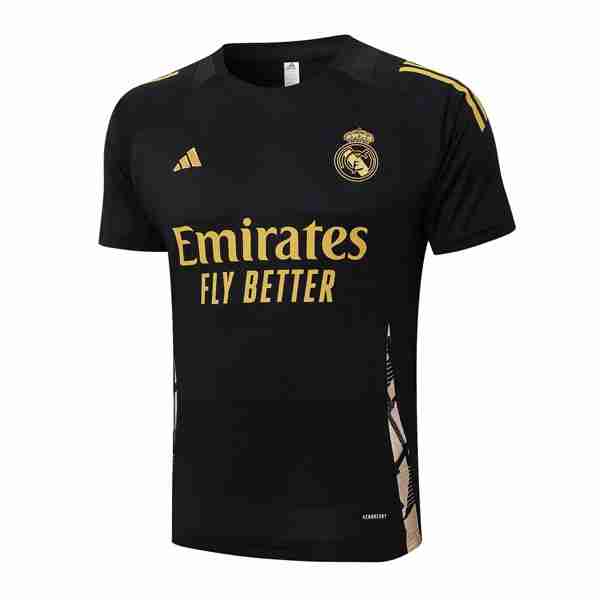 Camiseta Entrenamiento Real Madrid 2024-2025 Negro 2 Thailandia Maglia Calcio Formazione Real Madrid 2024 2025 Nero