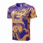 Thailandia Maglia Calcio Formazione Real Madrid 2024 2025 Porpora Giallo
