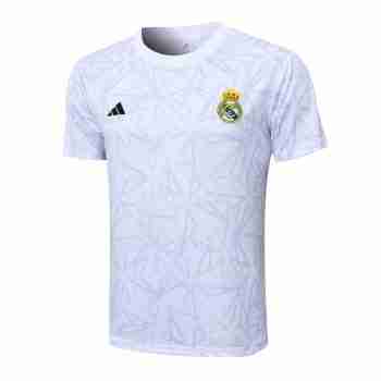 Thailandia Maglia Calcio Formazione Real Madrid 24 2025 Bianco Grigio