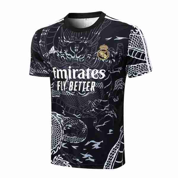 Camiseta Entrenamiento Real Madrid 2024-2025 Negro Thailandia Maglia Calcio Formazione Real Madrid 24 2025 Nero