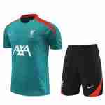 Thailandia Maglia Calcio Liverpool Set Formazione 2024 2025 Verde Nero