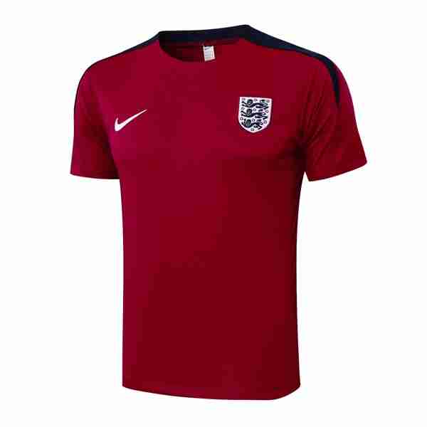 Camiseta Entrenamiento Inglaterra 2024-2025 Rojo 2 Thailandia Maglietta Calcio Formazione Inghilterra 2024 2025
