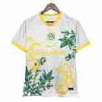 Thailandia Speciale Maglia Calcio Inter Milan 2024 2025 Bianco Giallo