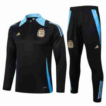 Felpa Allenamento Argentina 2024 2025 Nero Blu