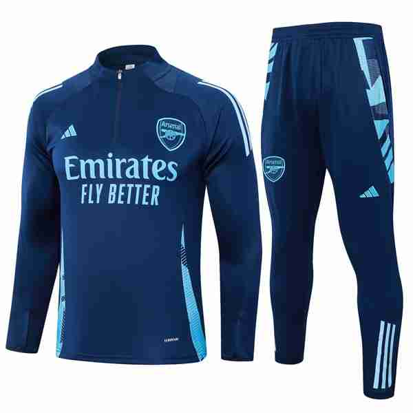 Sudadera De Training Arsenal 2024-2025 Azul 3 Felpa Allenamento Arsenal 24 2025 Blu