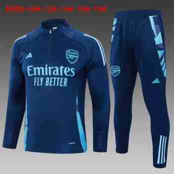 Felpa Allenamento Bambino Arsenal 2024 25 Blu