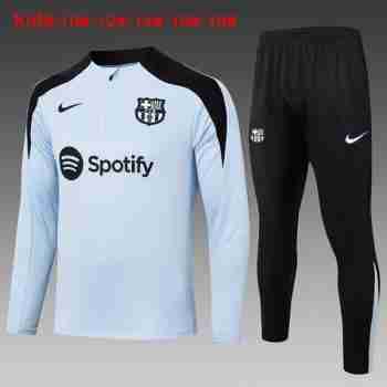 Felpa Allenamento Bambino FC Barcellona 2024 2025 Blu