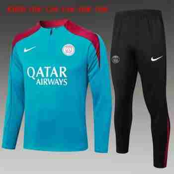 Felpa Allenamento Bambino Paris Saint Germain 2024 25 Blu