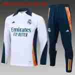 Felpa Allenamento Bambino Real Madrid 2024 2025 Bianco Blu