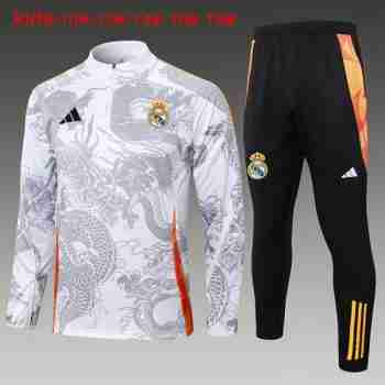Felpa Allenamento Bambino Real Madrid 2024 2025 Grigio