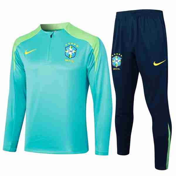 Sudadera De Training Brasil 2024-2025 Verde 3 Felpa Allenamento Brasile 2024 2025 Verde