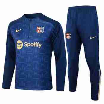 Felpa Allenamento FC Barcellona 2024 2025 Blu