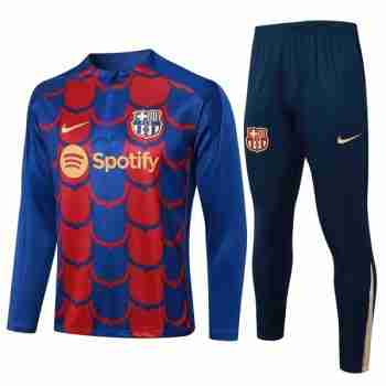 Felpa Allenamento FC Barcellona 2024 2025 Blu Rosso