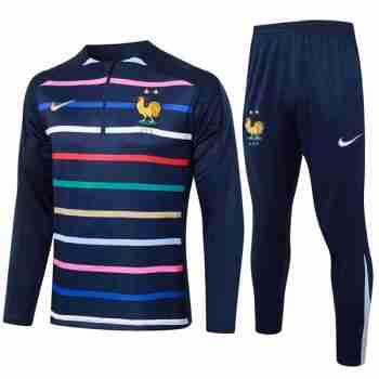 Felpa Allenamento Francia 2024 2025 Blu