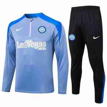 Felpa Allenamento Inter Milan 2024 2025 Grigio Blu
