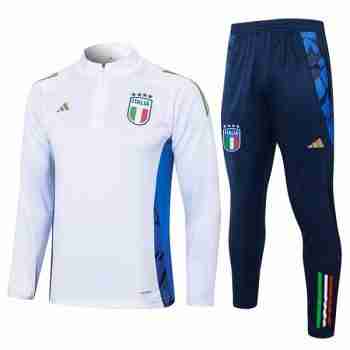 Felpa Allenamento Italia 2024 2025 Bianco