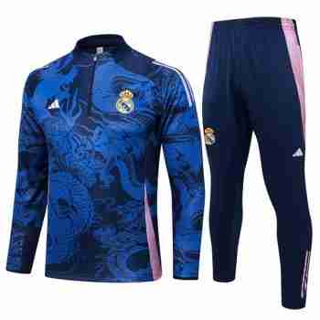 Felpa Allenamento Real Madrid 2024 2025 Blu