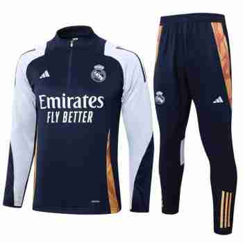 Felpa Allenamento Real Madrid 2024 25 Blu