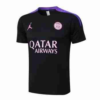 Thailandia Maglia Calcio Formazione Paris Saint Germain 2024 2025 Nero Porpora