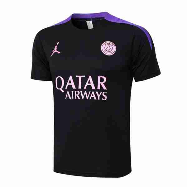 Camiseta Entrenamiento PSG 2024-2025 Negro Purpura Thailandia Maglia Calcio Formazione Paris Saint Germain 2024 2025 Nero Porpora