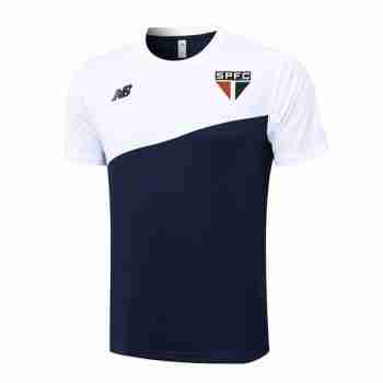 Thailandia Maglia Calcio Formazione São Paulo 2024 2025 Bianco Blu