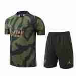 Thailandia Maglia Calcio Paris Saint Germain Set Formazione 2024 2025 Verde Nero