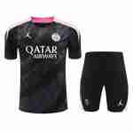 Thailandia Maglia Calcio Paris Saint Germain x Jordan Set Formazione 2024 2025 Nero